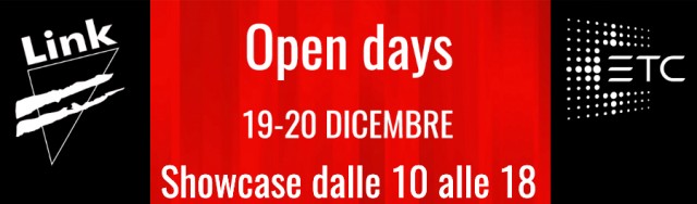 Open Days da Link ed ETC a dicembre
