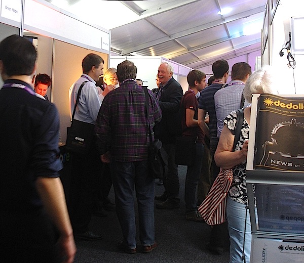 The busy exhibitor area for Showlight 2013