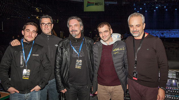 Da sx: Maxim Menelec, Frédéric Bailly, Angelo Camporese, Antonio Paoluzi e Fabio Venturi