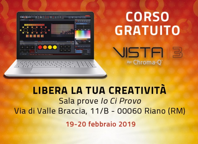 Corso gratuito Vista by Chroma-Q Corso gratuito Vista by Chroma-Q
