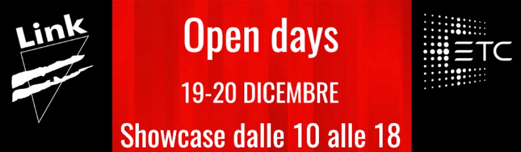Open Days da Link ed ETC a dicembre Open Days da Link ed ETC a dicembre