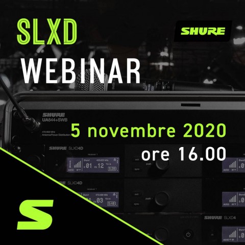 A novembre il Webinar Shure SLX-D