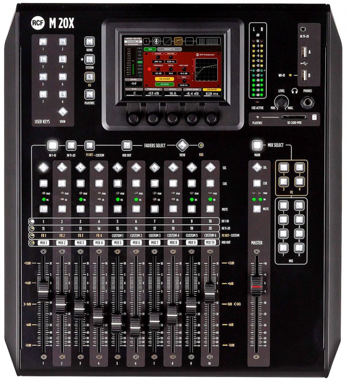 RCF M 20X – Desktop Digital Mixer RCF M 20X – Desktop Digital Mixer
