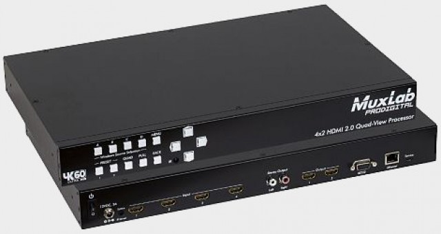 Muxlab Quad–View HDMI 4×2