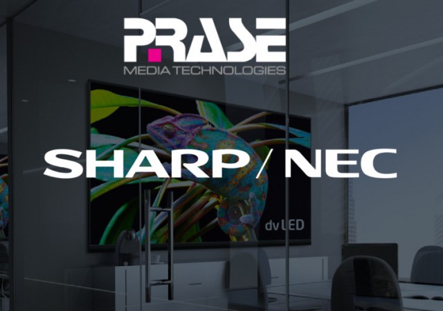 Prase Media Technologies distribuisce la gamma Sharp NEC Large Flat Display