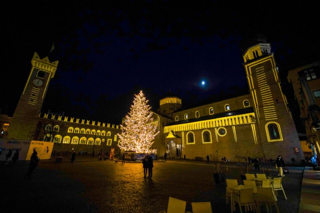 Photomapping in Piazza Duomo a Trento