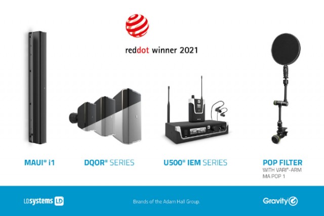 Red Dot Award 2021 per LD Systems e Gravity