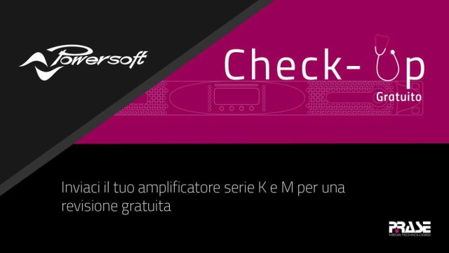 Powersoft: Check-Up gratuito Powersoft: Check-Up gratuito