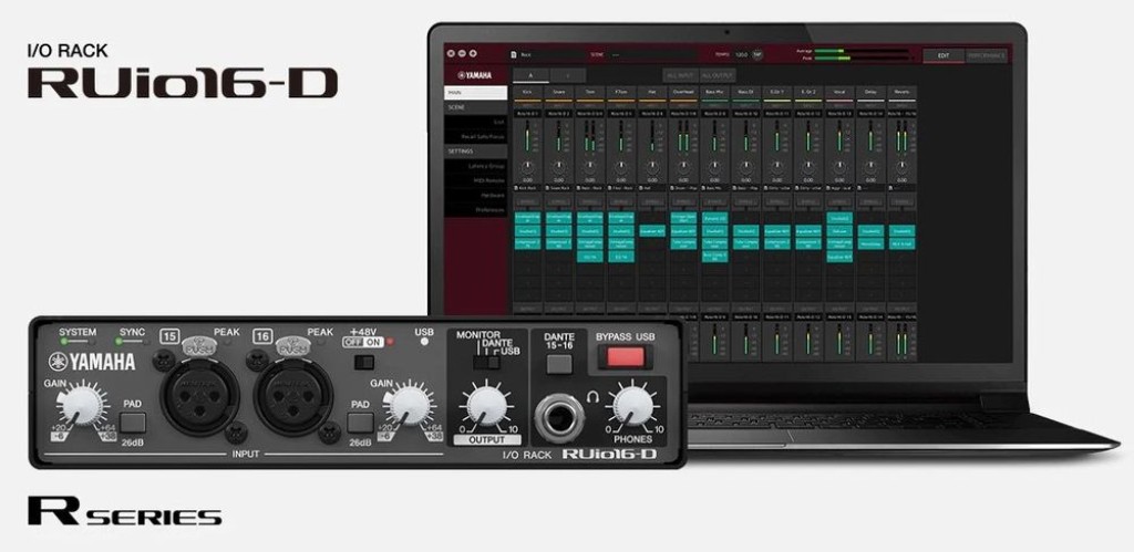 Yamaha RUio16-D porta plug-in VST3 a sistemi Dante