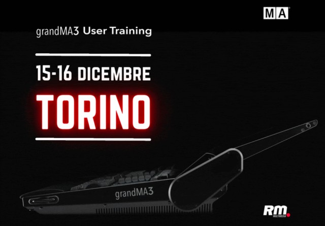 I corsi grandMA3 User Training arrivano a Torino