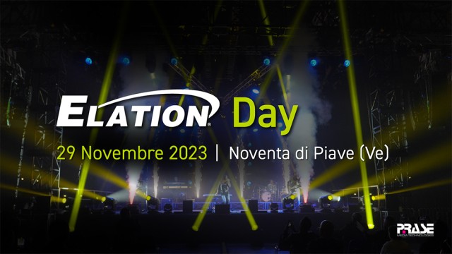 Elation Day, l’evento luci per il lighting