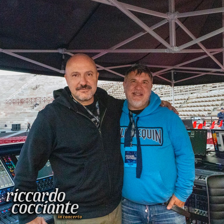 Maurizio Parafioriti - Responsabile progetto audio; Enrico Belli - Fonico FoH Maurizio Parafioriti - Responsabile progetto audio; Enrico Belli - Fonico FoH