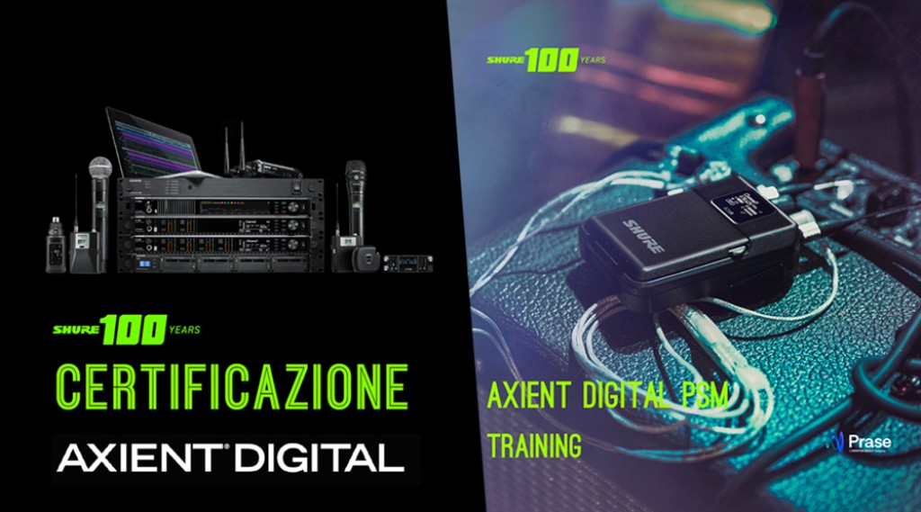 Shure Axient Digital Certification Training e AD PSM Training