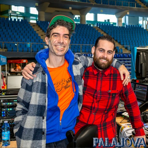 Giorgio “Josh” Geromin - Lighting designer; Giovanni Porcaro - Lighting operator assistant Giorgio “Josh” Geromin - Lighting designer; Giovanni Porcaro - Lighting operator assistant