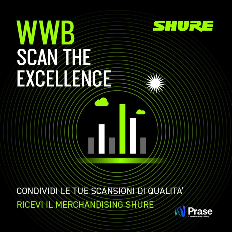 Prase e Shure lanciano il contest Wireless Workbench Scan the Excellence Prase e Shure lanciano il contest Wireless Workbench Scan the Excellence