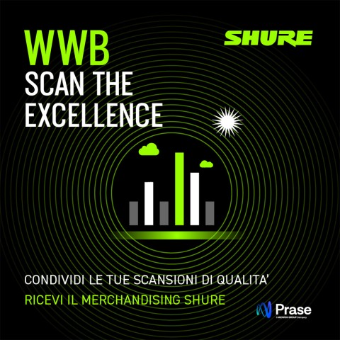 Prase e Shure lanciano il contest Wireless Workbench Scan the Excellence