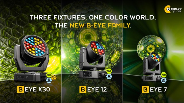 La nuova famiglia B-EYE di Claypaky