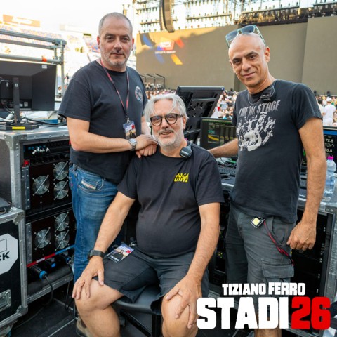 Marco Monforte - FOH Engineer; Mimmo Lettini - PA Manager