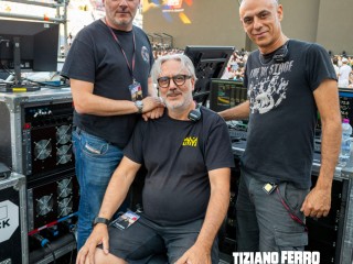 Marco Monforte - FOH Engineer; Mimmo Lettini - PA Manager