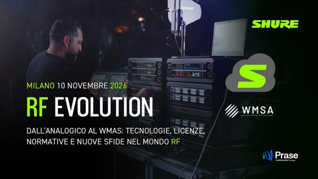 Shure RF Evolution - Milano 10 novembre 2026