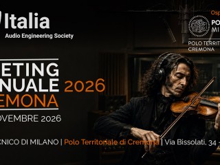 AES Italia: il Meeting Annuale 2026 a Cremona il 6 e 7 novembre
