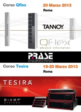 Prase annuncia corsi Biamp e Tannoy