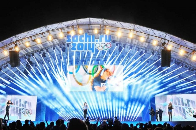 DTS Illuminazione nella Medals Plaza a Sochi