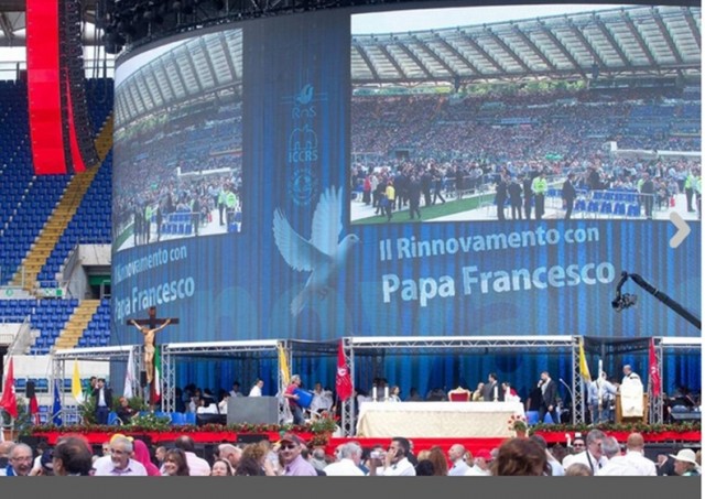 RCF amplifica la voce di Papa Francesco