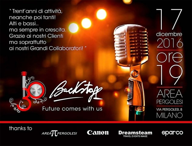I 30 anni di Backstage PA I 30 anni di Backstage PA