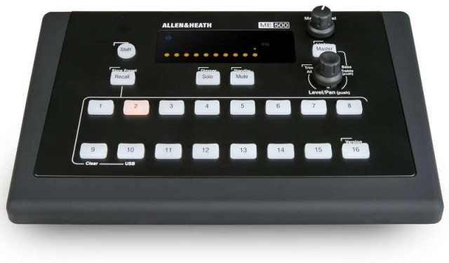 ME-500: il nuovo personal monitor mixer Allen & Heath